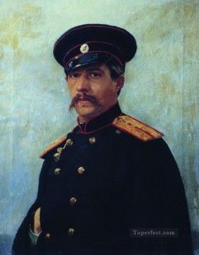  Wife Oil Painting - portrait of a military engineer captain a shevtsov brother of the artist s wife 1876 Ilya Repin